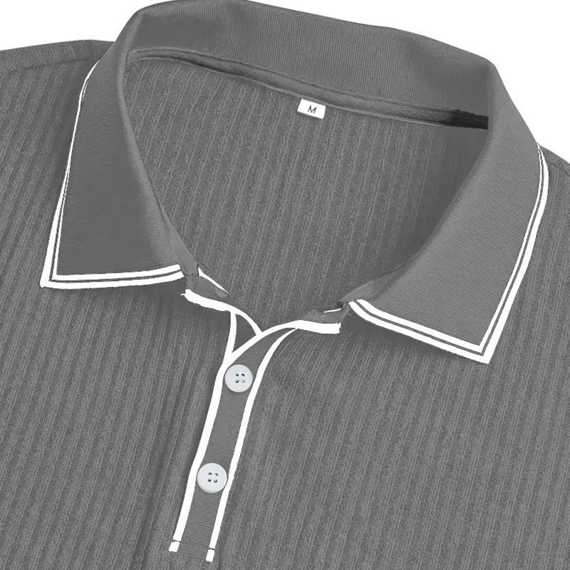 👕 50% RABATT! 🌞 Lässiges Sommer-Polohemd mit Kurzen Ärmeln – Atmungsaktive Baumwolle, Moderne Passform & Ideal Für Freizeit & Arbeit 💼