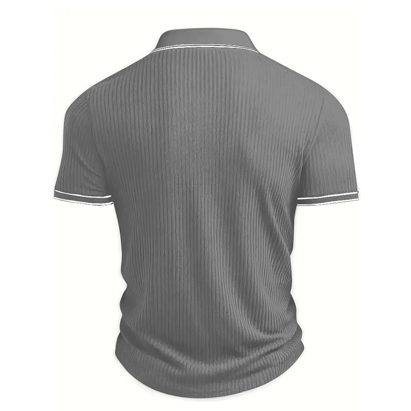 👕 50% RABATT! 🌞 Lässiges Sommer-Polohemd mit Kurzen Ärmeln – Atmungsaktive Baumwolle, Moderne Passform & Ideal Für Freizeit & Arbeit 💼