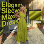 Ärmelloses Maxikleid in A-Linie mit Reißverschluss vorne