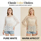 👚 50% RABATT! 🌼 Traumhafte Spitzenbluse im Boho-Vintage-Look – Atmungsaktiv, Figurschmeichelnd & Perfekt Für Einen Romantischen Auftritt ✨