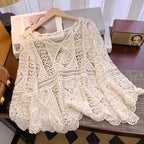 👚 50% RABATT! 🌼 Traumhafte Spitzenbluse im Boho-Vintage-Look – Atmungsaktiv, Figurschmeichelnd & Perfekt Für Einen Romantischen Auftritt ✨