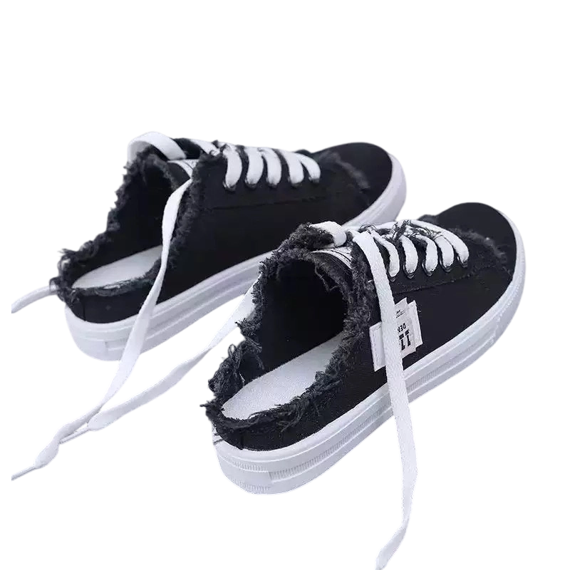 👟 JETZT 50 % RABATT! 👖 Denim-Mule-Sneaker für Damen – einfach zum Hineinschlüpfen, bequeme Sohle und perfekt für einen lässigen Sommerlook ☀️