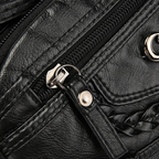 👜✨ PROMO FLASH 50% ! Sac Bandoulière Femme en Cuir PU Souple – Multi-Poches Organisation, Bandoulière Réglable, Design Polyvalent & Léger 🌸