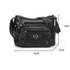 👜✨ PROMO FLASH 50% ! Sac Bandoulière Femme en Cuir PU Souple – Multi-Poches Organisation, Bandoulière Réglable, Design Polyvalent & Léger 🌸