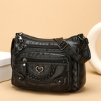 👜✨ PROMO FLASH 50% ! Sac Bandoulière Femme en Cuir PU Souple – Multi-Poches Organisation, Bandoulière Réglable, Design Polyvalent & Léger 🌸