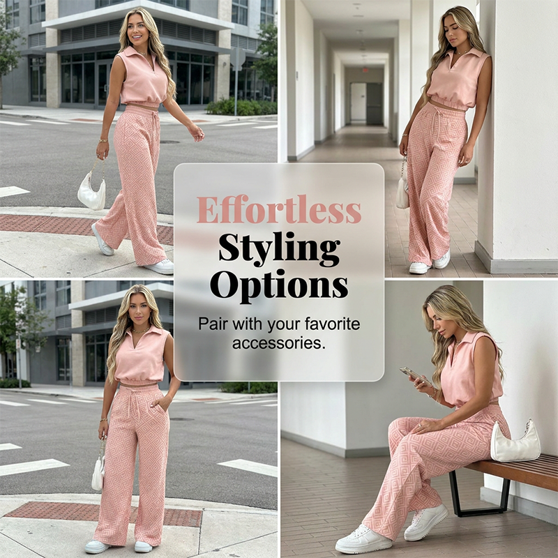 🔥 Exklusives Damen-Zweiteiler-Set 🌿 Lässiges Oberteil + weite Hose – stylisch, bequem & alltagstauglich ✨