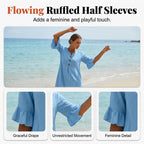 👗Robe en coton pour femme – couleur unie, confortable et respirante – idéale au quotidien, à la plage et pour les loisirs – coupe légère et décontractée