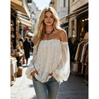 👚 50% RABATT! 🌸 Büsten-BH aus Spitze – transparent, weite Ärmel & Boho-Stil – Luftiger Sommertraum, perfekt für Festival, Strand oder einen romantischen Look ☀️
