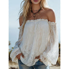 👚 50% RABATT! 🌸 Büsten-BH aus Spitze – transparent, weite Ärmel & Boho-Stil – Luftiger Sommertraum, perfekt für Festival, Strand oder einen romantischen Look ☀️