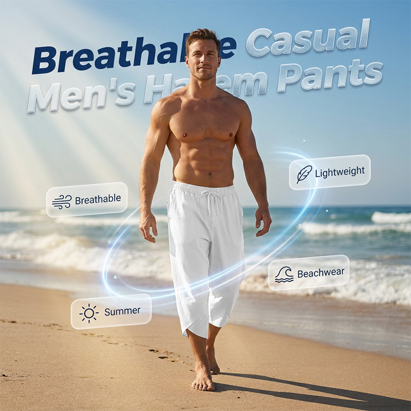 Pantalon capri bouffant décontracté pour homme