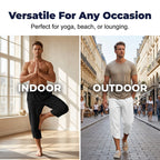 Pantalon capri bouffant décontracté pour homme