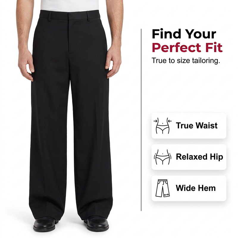 ⏰👔 PROMO FLASH 50% ! Pantalon de Costume Homme Classique à Jambe Large – Tissu Doux Anti-Froissé, Coupe Décontractée Moderne, Plis Avant, Incontournable Polyvalent pour le Bureau & le Quotidien ✨