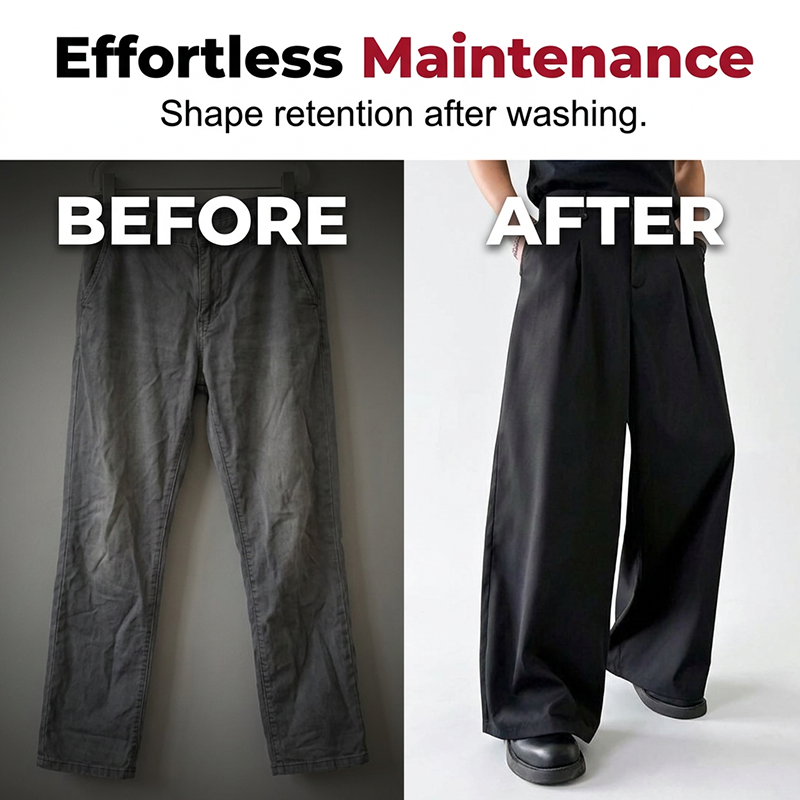 ⏰👔 PROMO FLASH 50% ! Pantalon de Costume Homme Classique à Jambe Large – Tissu Doux Anti-Froissé, Coupe Décontractée Moderne, Plis Avant, Incontournable Polyvalent pour le Bureau & le Quotidien ✨