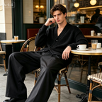 ⏰👔 PROMO FLASH 50% ! Pantalon de Costume Homme Classique à Jambe Large – Tissu Doux Anti-Froissé, Coupe Décontractée Moderne, Plis Avant, Incontournable Polyvalent pour le Bureau & le Quotidien ✨