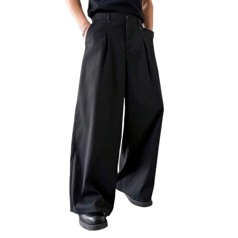 ⏰👔 PROMO FLASH 50% ! Pantalon de Costume Homme Classique à Jambe Large – Tissu Doux Anti-Froissé, Coupe Décontractée Moderne, Plis Avant, Incontournable Polyvalent pour le Bureau & le Quotidien ✨