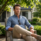 Chemise À Carreaux Coupe Moderne pour Homme
