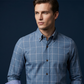 Chemise À Carreaux Coupe Moderne pour Homme