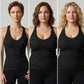 👕✨ PROMO FLASH 50% ! Débardeur Rembourré Femme – Soutien-Gorge Intégré, Col V, Tissu Côtelé Extensible, 5 Couleurs, 4 Tailles, Coupe Ajustée 🧘‍♀️