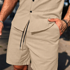 NICO - Conjunto casual de camisa de manga corta y bermuda lisa™