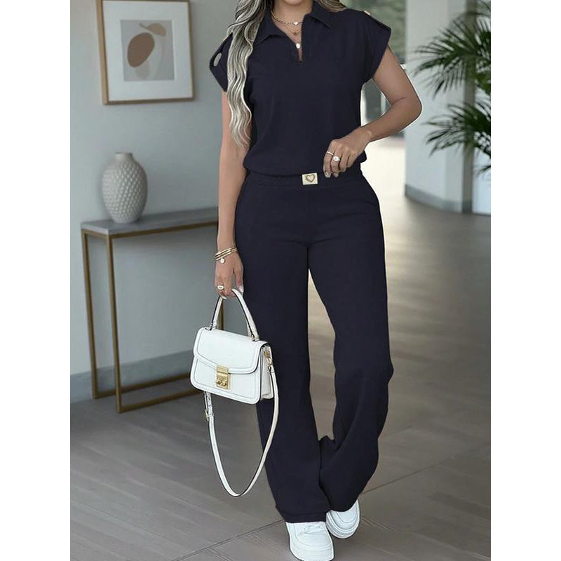 🔥👚 50% RABATT! Damen Freizeit-Oberteil & Hose 2-teiliges Set – Lässiger Zweiteiler für Alltag, Büro & Reise. 🌸💨