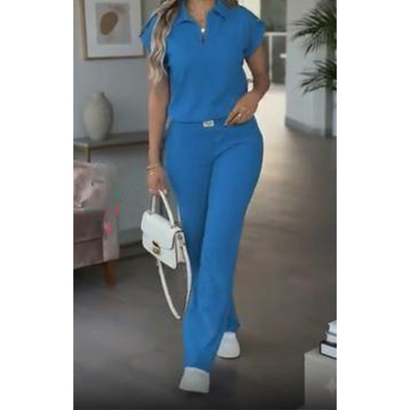 🔥👚 50% RABATT! Damen Freizeit-Oberteil & Hose 2-teiliges Set – Lässiger Zweiteiler für Alltag, Büro & Reise. 🌸💨