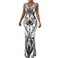 💥LETZTER TAG – 50 % RABATT!👗Damen Maxikleid mit Blumenmuster | Premium Stoff & figurbetont für Urlaub & Anlässe ✨