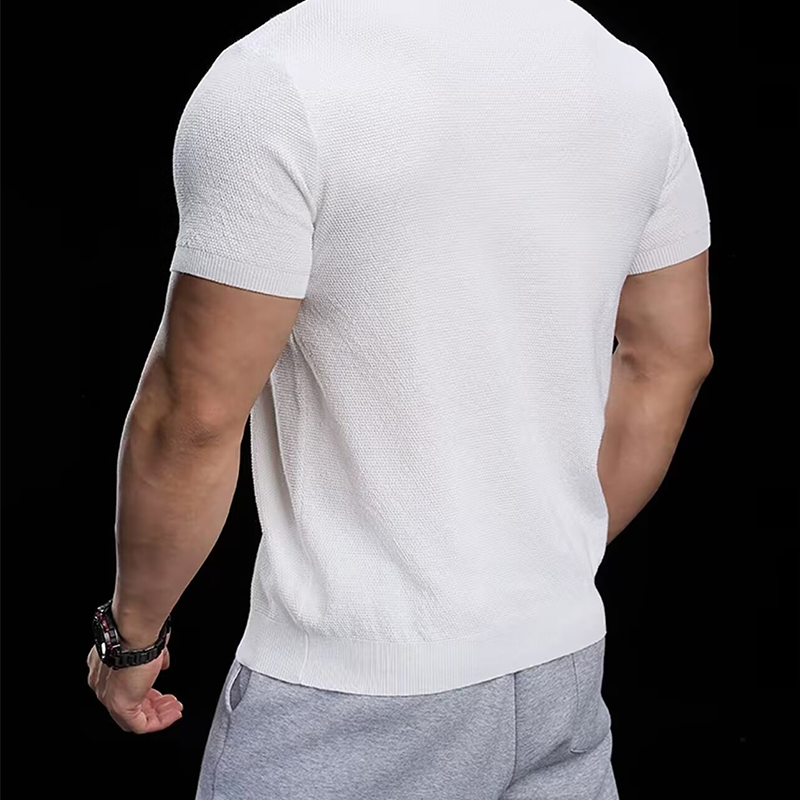 SAMUEL - Camiseta de manga corta con cuello en V elástica™