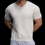 SAMUEL - Camiseta de manga corta con cuello en V elástica™