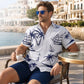 🏝️ Lässiges Sommer-Set – kurzärmeliges Hemd mit auffälligem Print & leichte Shorts, perfekt für Strand, Reise oder entspannte Stunden ☀️