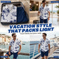🏝️ Lässiges Sommer-Set – kurzärmeliges Hemd mit auffälligem Print & leichte Shorts, perfekt für Strand, Reise oder entspannte Stunden ☀️