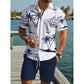 🏝️ Lässiges Sommer-Set – kurzärmeliges Hemd mit auffälligem Print & leichte Shorts, perfekt für Strand, Reise oder entspannte Stunden ☀️