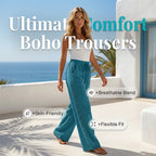 Pantalon femme décontracté à jambes droites