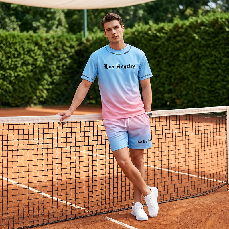 👕🌴 50% RABATT! Herren Sommer-Set mit Print – Lässiges T-Shirt & Shorts – Bequem für Freizeit, Strand & Urlaub ✨
