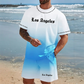 👕🌴 50% RABATT! Herren Sommer-Set mit Print – Lässiges T-Shirt & Shorts – Bequem für Freizeit, Strand & Urlaub ✨