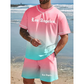 👕🌴 50% RABATT! Herren Sommer-Set mit Print – Lässiges T-Shirt & Shorts – Bequem für Freizeit, Strand & Urlaub ✨