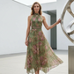 🌸 59% RABATT! 0👗 Elegantes Maxi-Kleid mit Blumendruck & Neckholder – Fließender Stoff, figurschmeichelnd & Boho-Stil – Ideal für Sommer, Urlaub & warme Abende ☀️