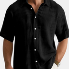 JONATHAN - Camisa Oxford de manga larga en algodón con cuello abotonado™