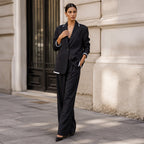 VALERIA - Traje de dos piezas con blazer oversize y pantalón ancho de tiro alto™