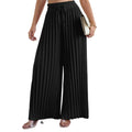 GABRIELA - Pantalones de vestir palazzo de tejido plisa y corte extra ancho con cordón ajustador™