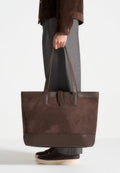 RAYAN- Bolso Premium de Ante y Piel Granulada con Puntada Artesanal™