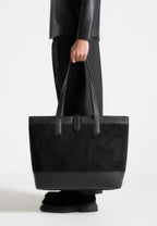 RAYAN- Bolso Premium de Ante y Piel Granulada con Puntada Artesanal™