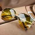 PEDRO - Gafas de sol de estética sartorial vintage con montura metálica y lentes ahumadas™