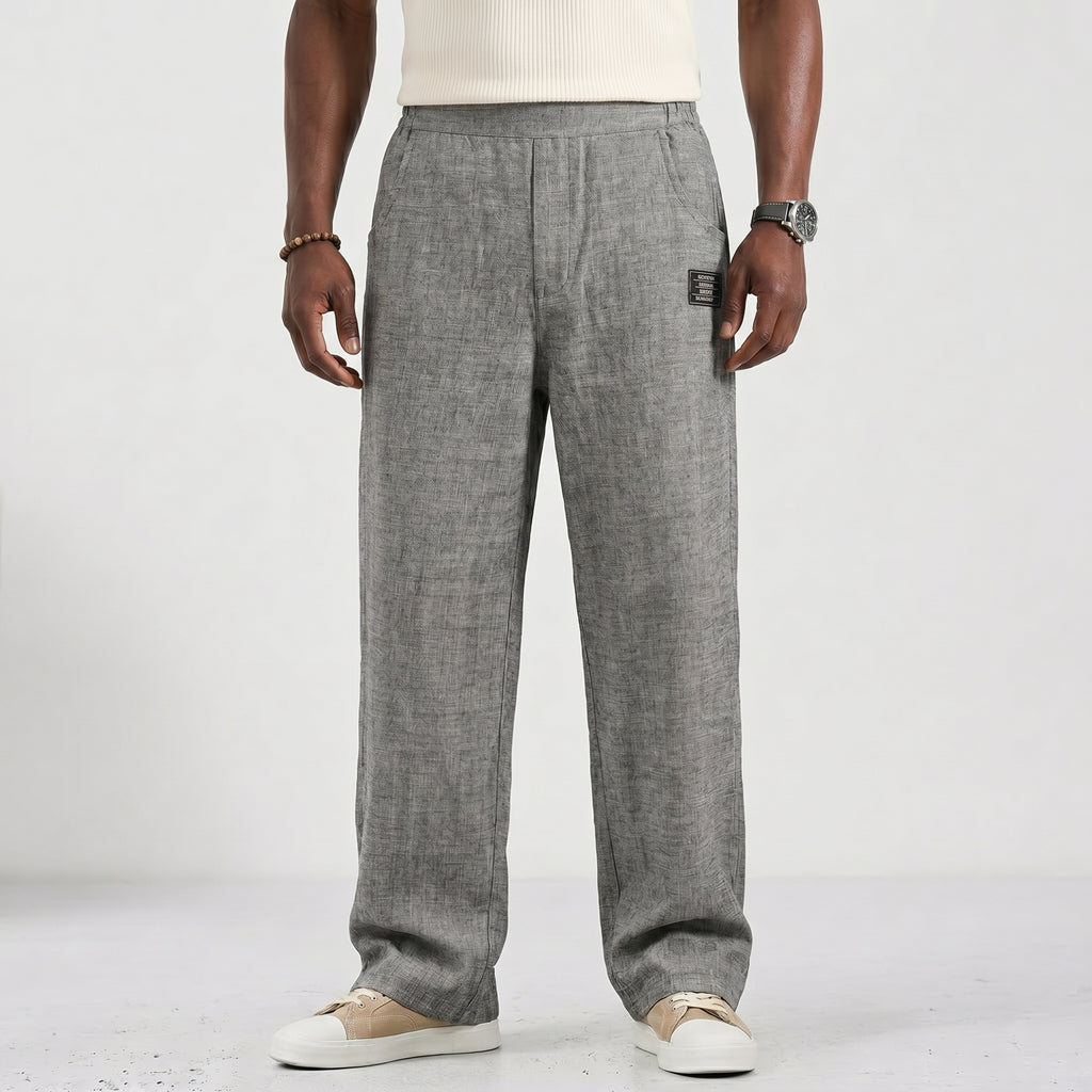 IVÁN|Pantalones de algodón y lino transpirables
