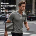 👕 50% RABATT! 🌞 Lässiges Sommer-Polohemd mit Kurzen Ärmeln – Atmungsaktive Baumwolle, Moderne Passform & Ideal Für Freizeit & Arbeit 💼