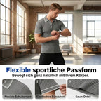 👕 50% RABATT! 🌞 Lässiges Sommer-Polohemd mit Kurzen Ärmeln – Atmungsaktive Baumwolle, Moderne Passform & Ideal Für Freizeit & Arbeit 💼