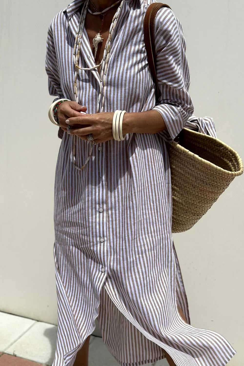 Mar- Vestido Veraniego de Rayas