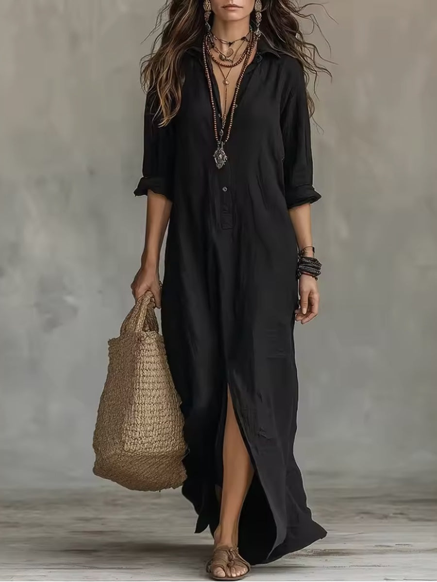 CARMEN - Vestido camisero largo™