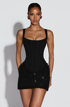 REBECA - Minivestido encorsetado con lentejuelas y brillo™