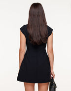 GONZALA - Minivestido estilo chaleco de cuello perkins™